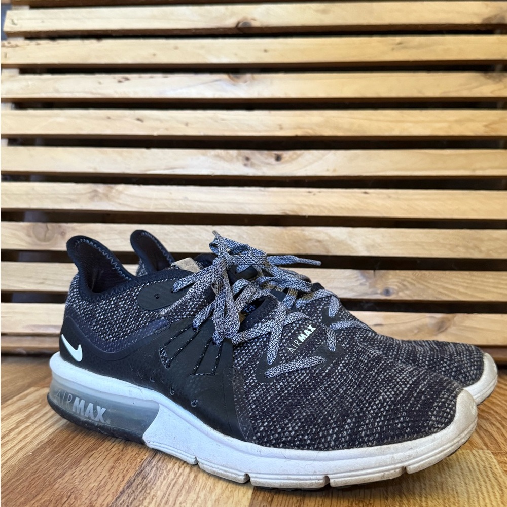 Nike Black and Gray Air Max Sneakers